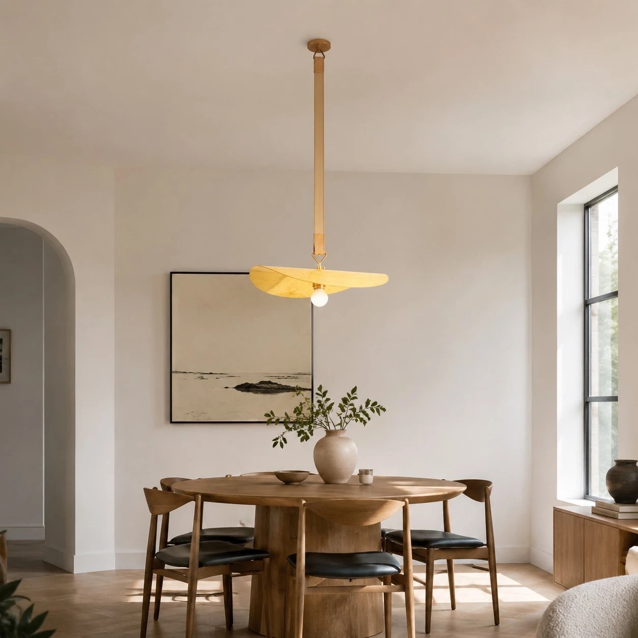 Stilvorlage für ein helles Esszimmer