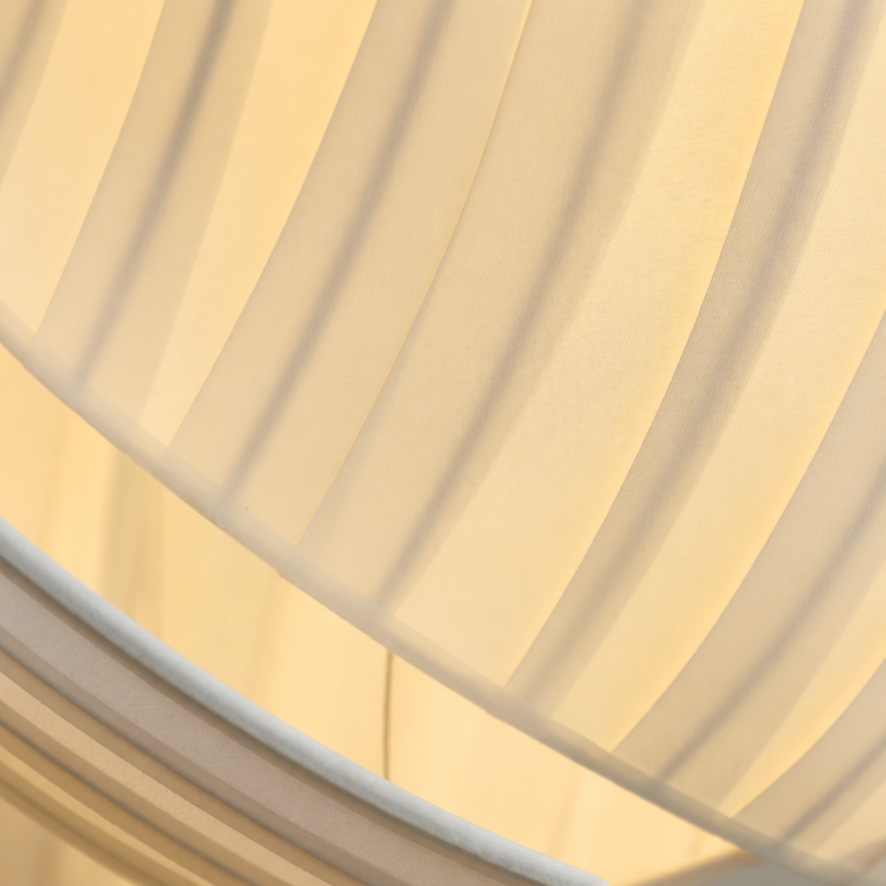 Pleated fabric shade texture