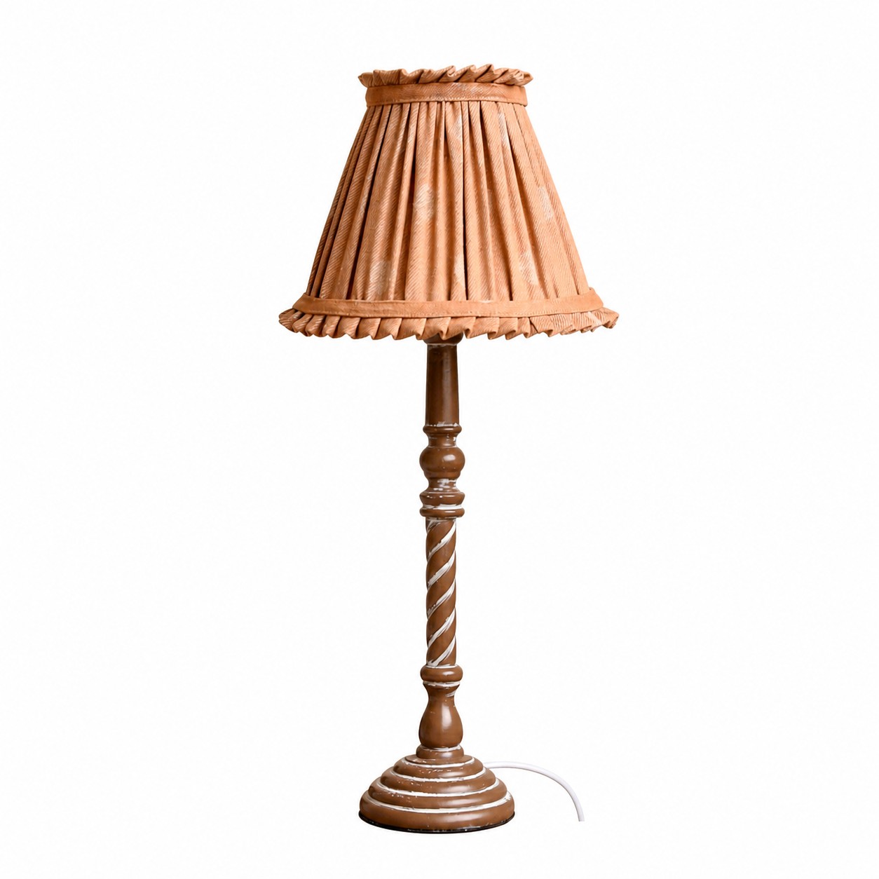 Warm Tan Solid Pleated Shade