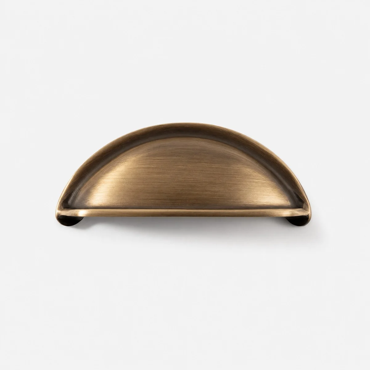 Antique Brass Cup Pull 76 mm / 2.99 in
