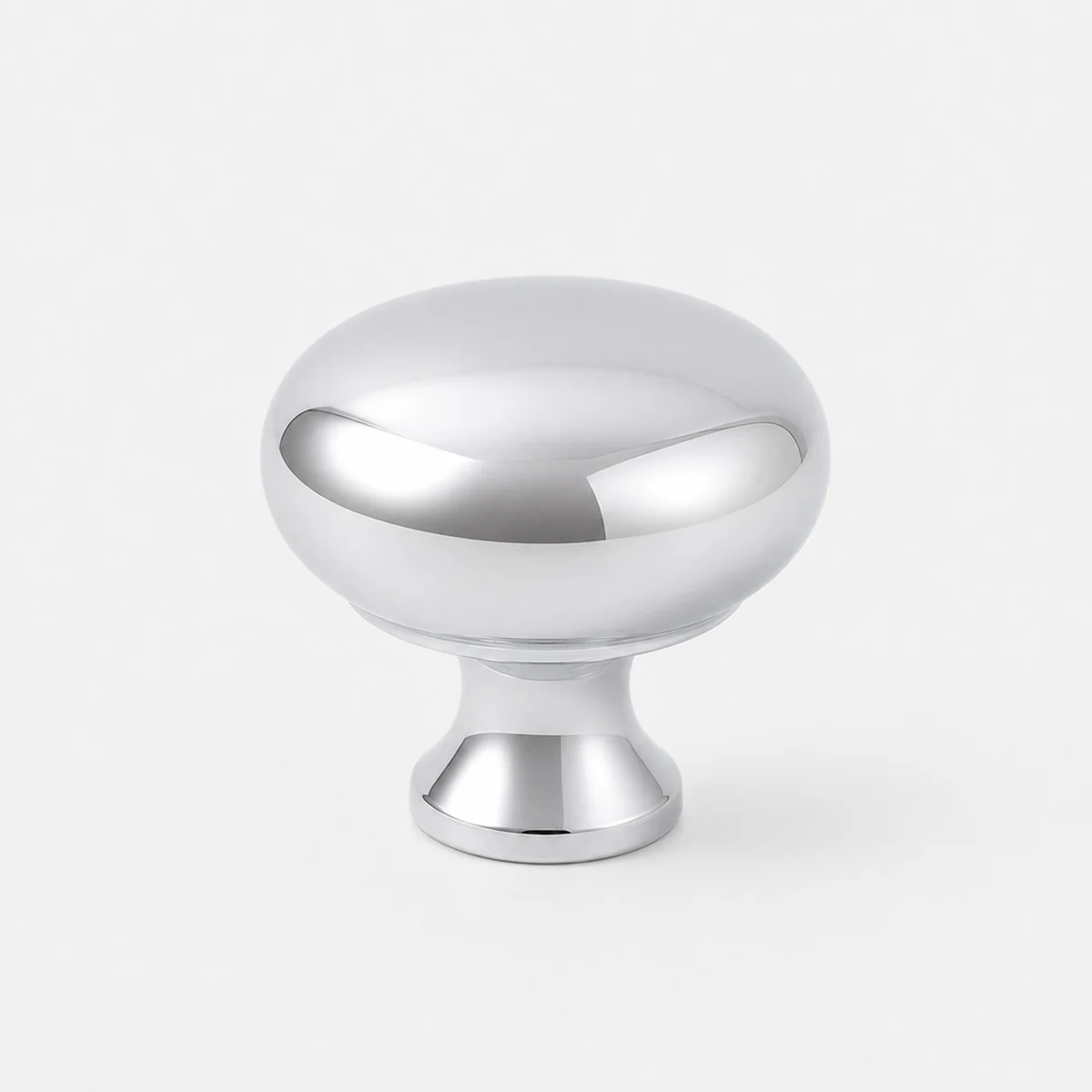 Polished Chrome Round Knob 30 mm / 1.18 in