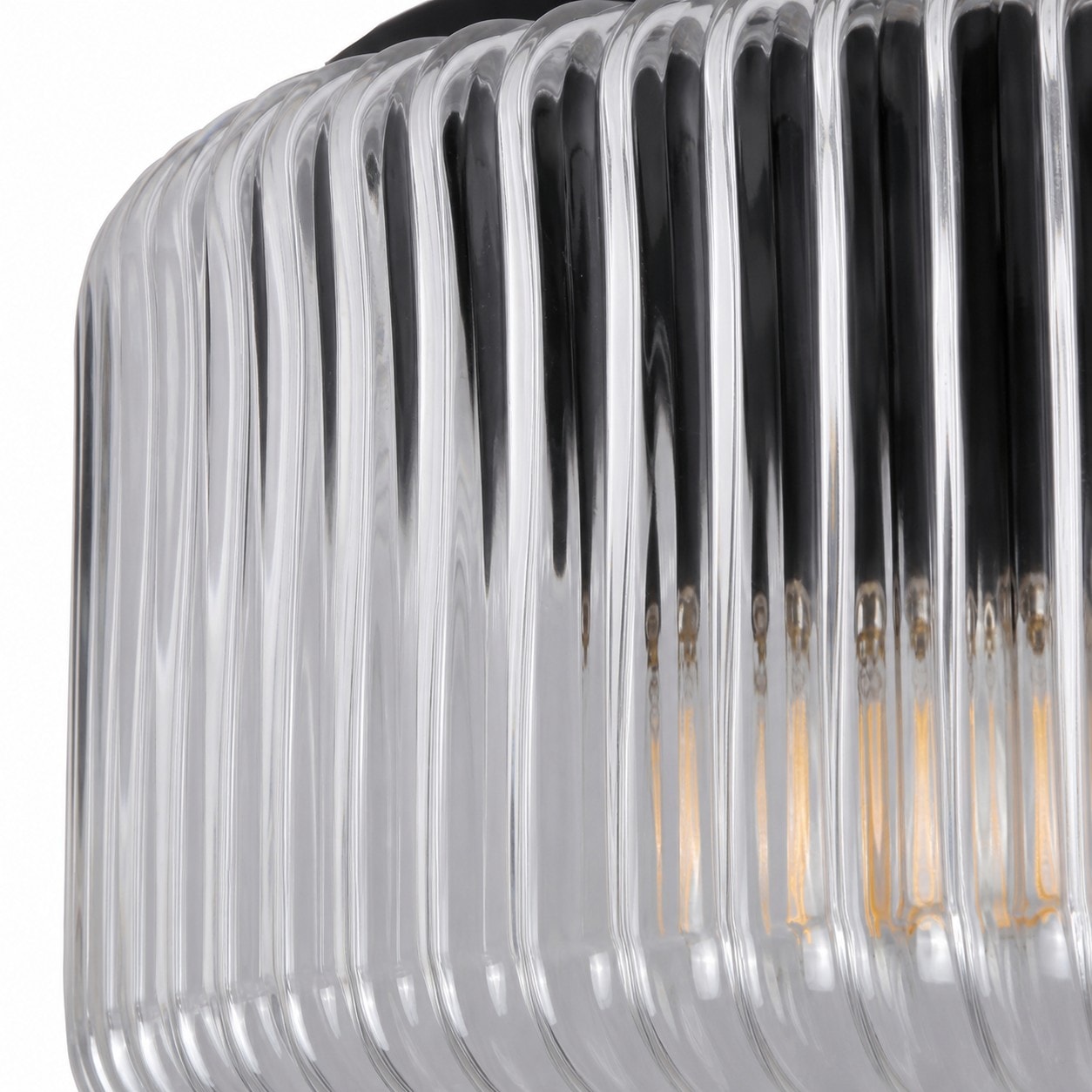 Ribbad glasskärm texturdetalj