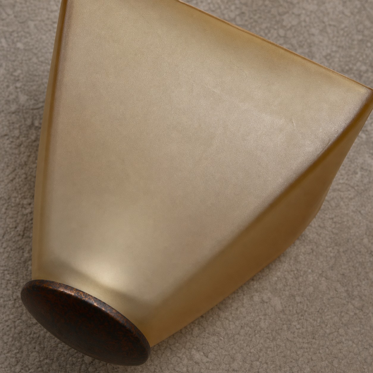 Frosted amber glass shade