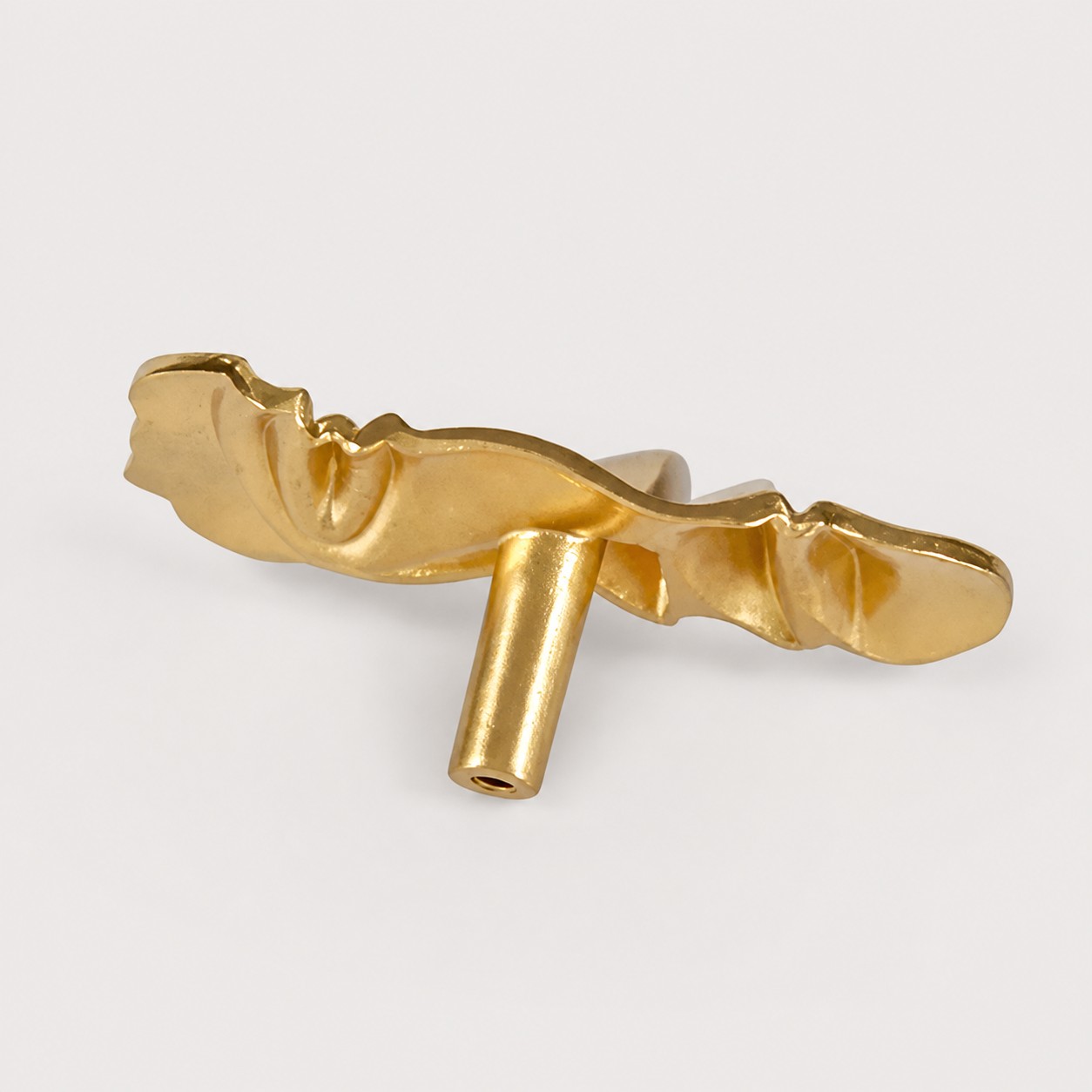 Rear mounting post of the brass cabinet knob