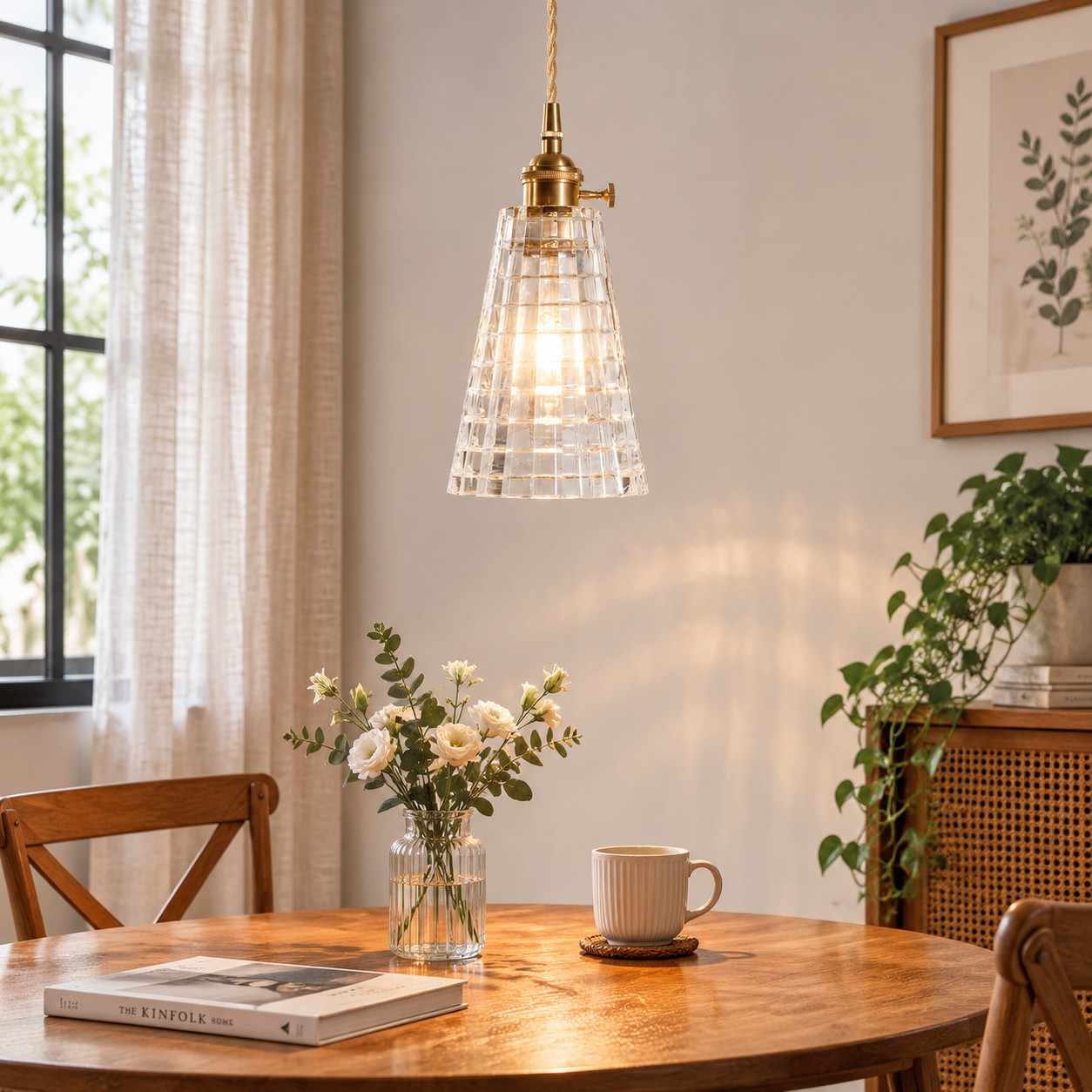 Estilo F · en un interior acogedor
