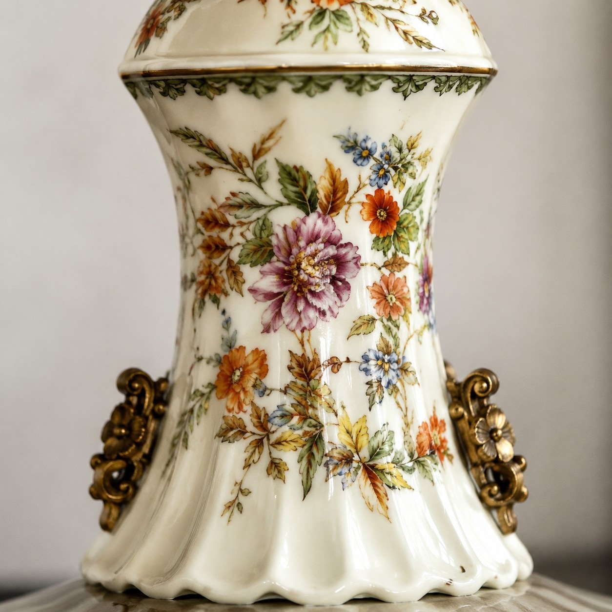 Painted floral ceramic body