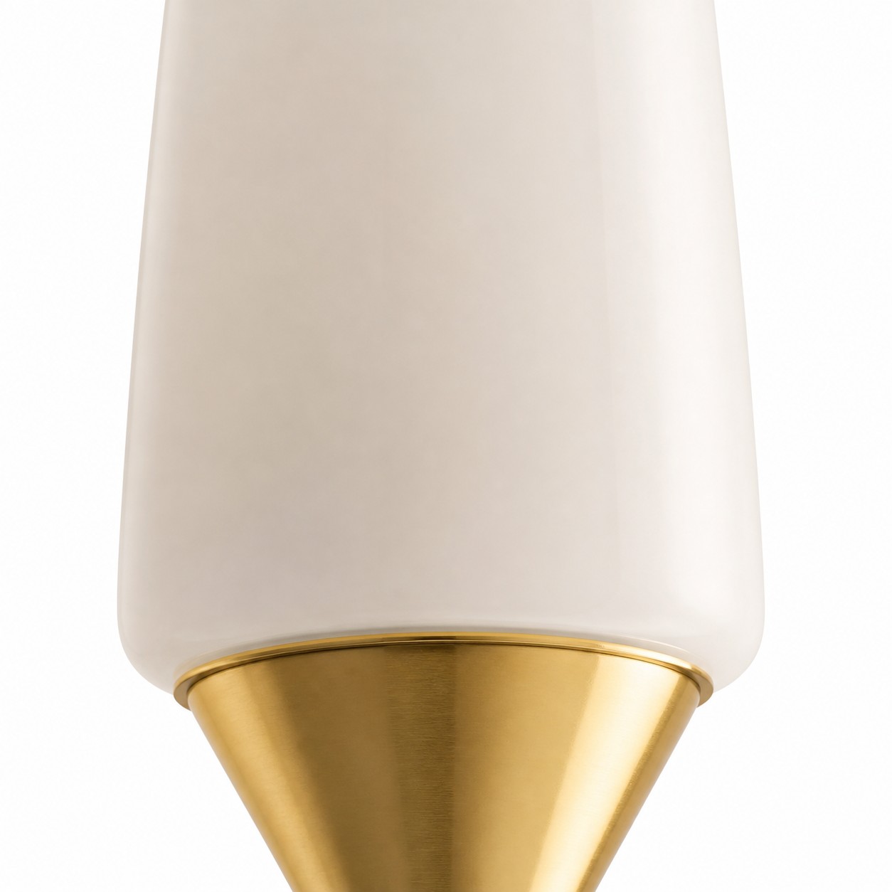 Opal glass shade close-up