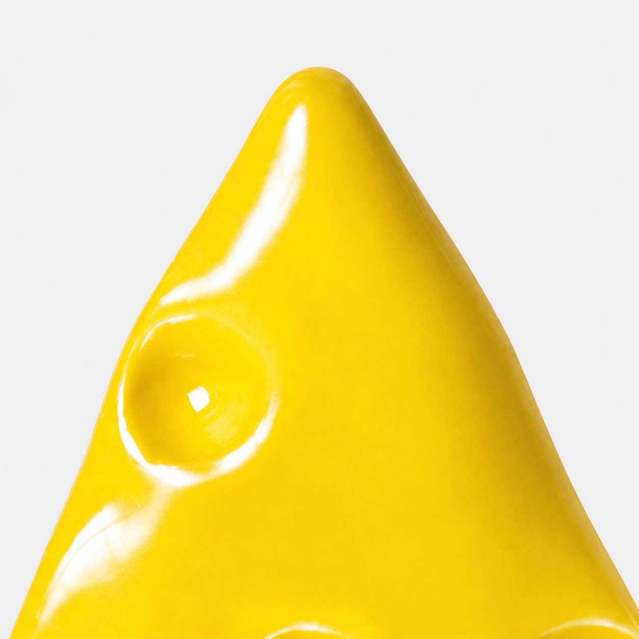 Cheese slice cabinet knob finish detail