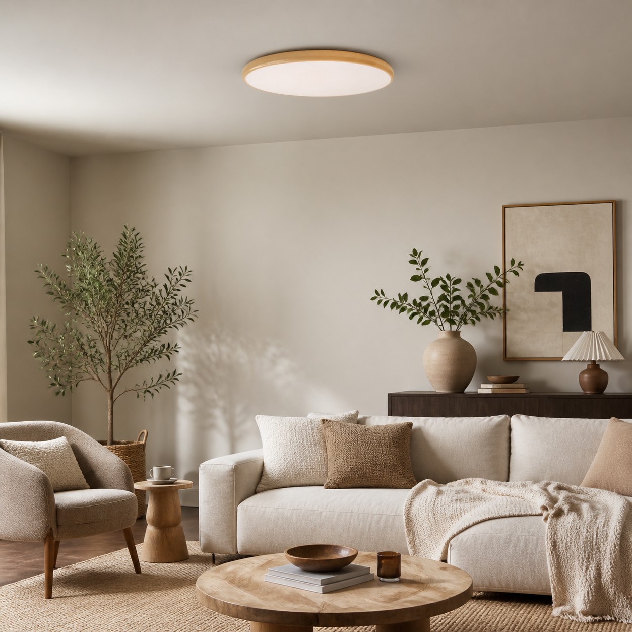 Relaxed bedroom and lounge setting