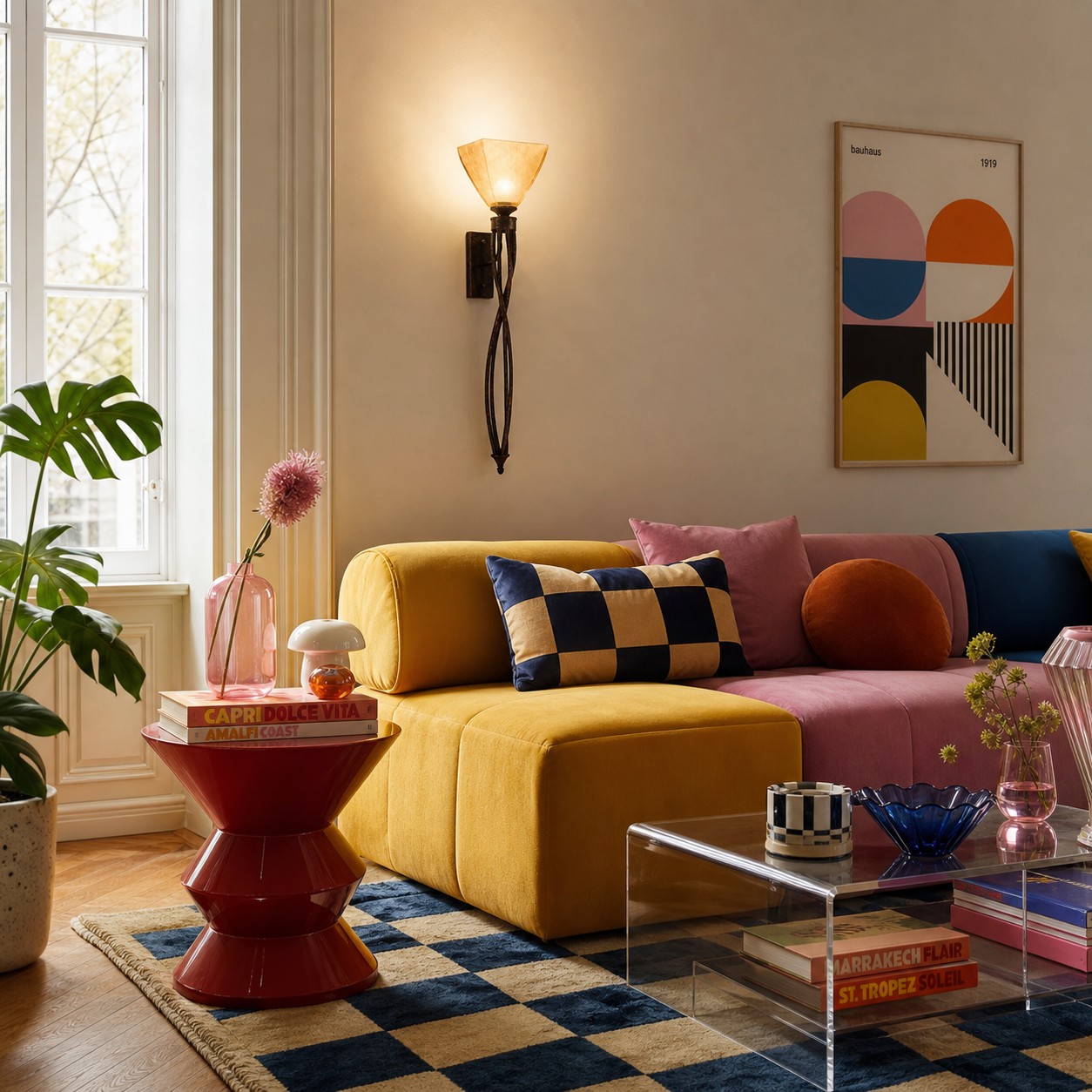 A tall architectural accent for walls and passageways