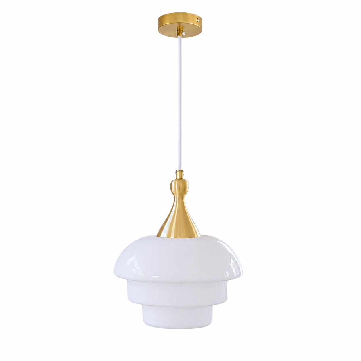 Opal Tiered Glass Shade