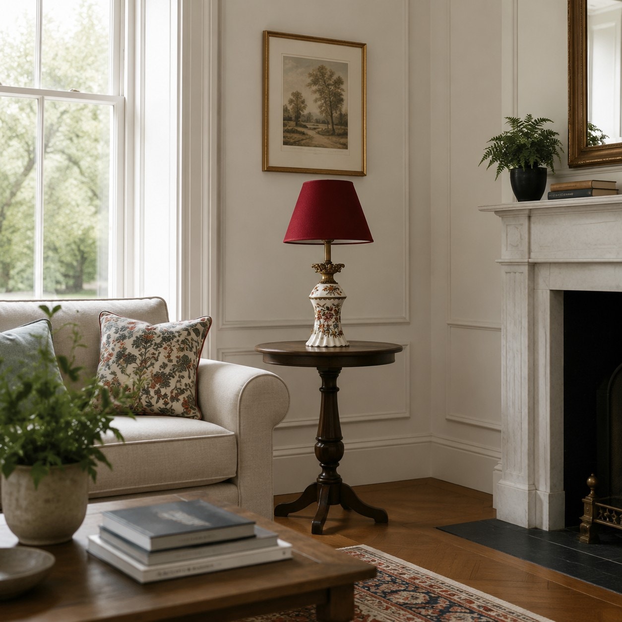 Daylight living room corner