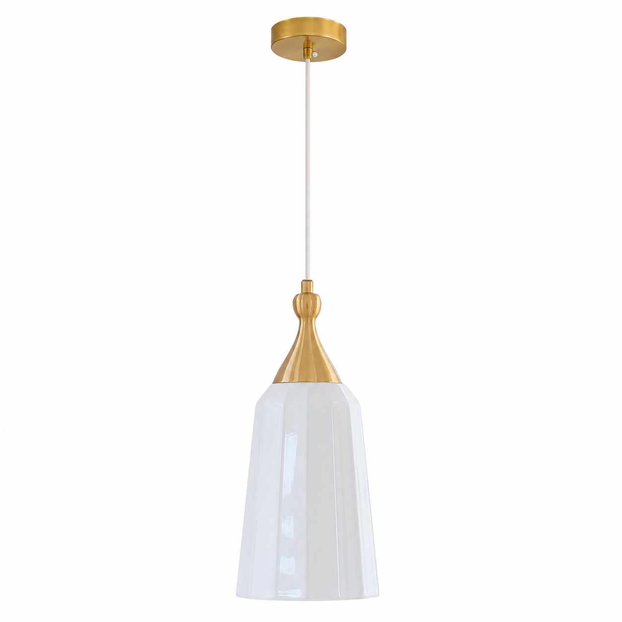 Tall Fluted Ceramic Shade