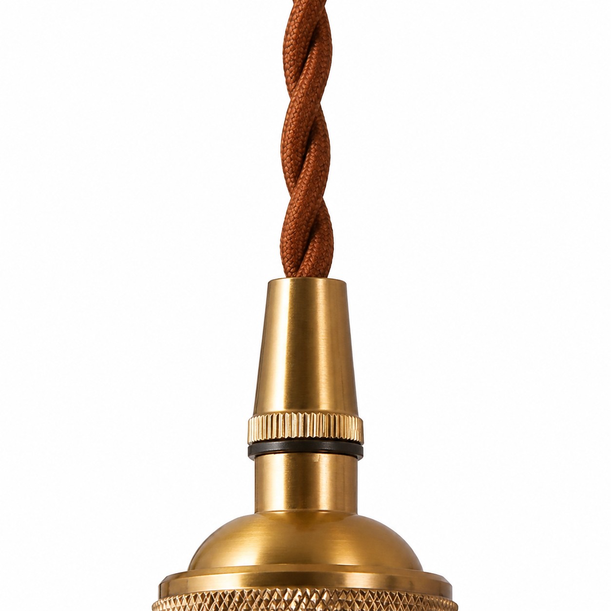 Vintage Brass Cage Pendant Light