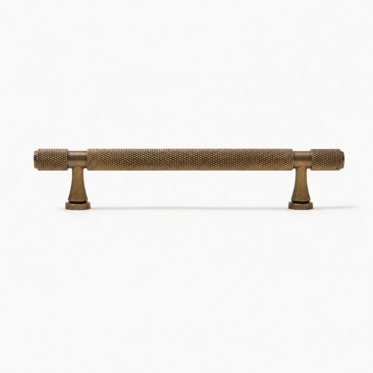 Total 176 mm (6.9 in) / Hole Spacing 128 mm (5 in) antique brass cabinet pull