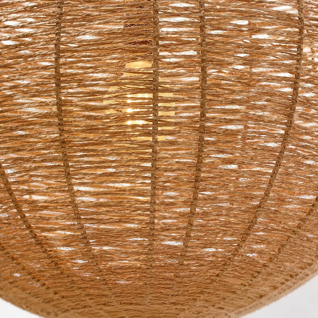Détail de la texture tressée en fibre naturelle