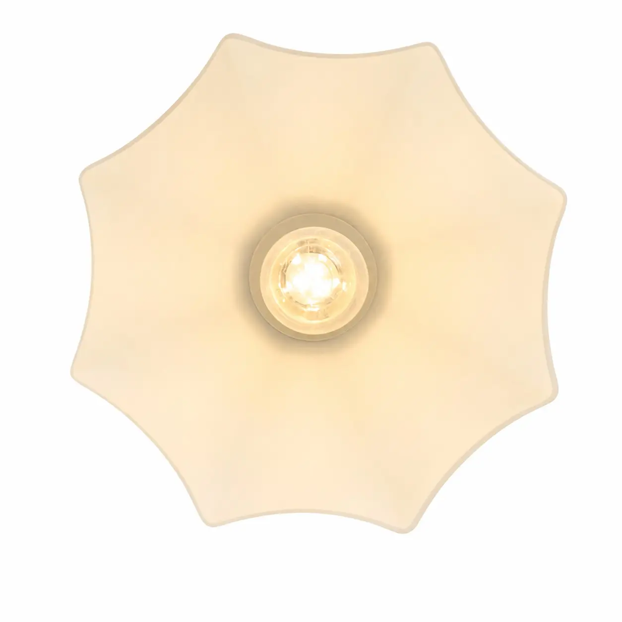 détail du dessous du plafonnier