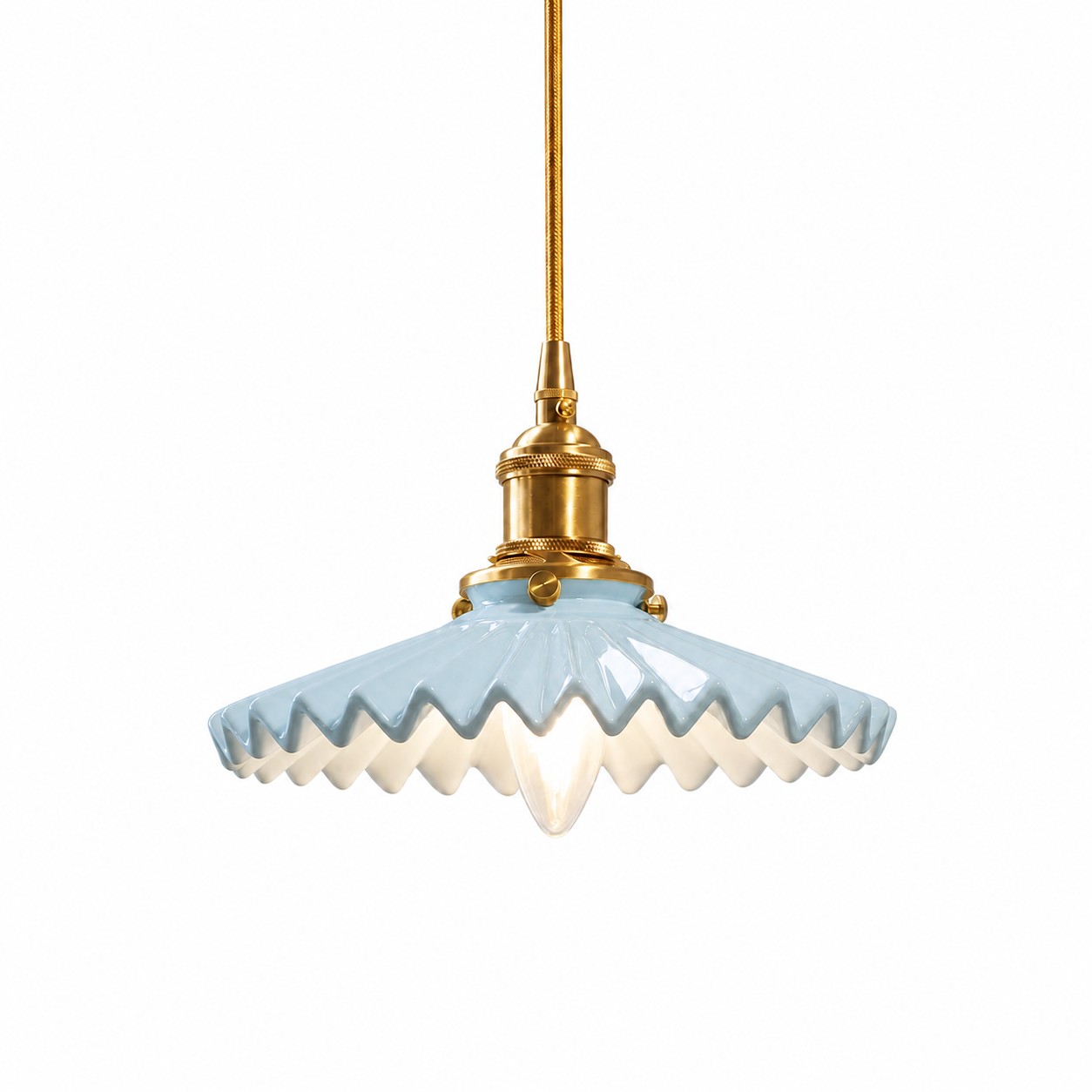 Bleu + base en laiton