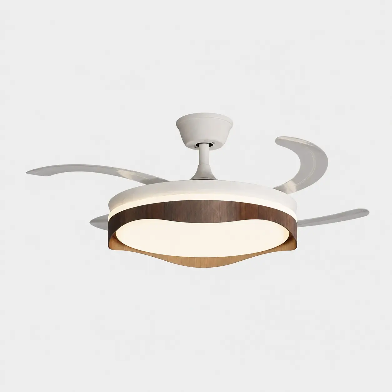 Style B walnut-tone ceiling fan light