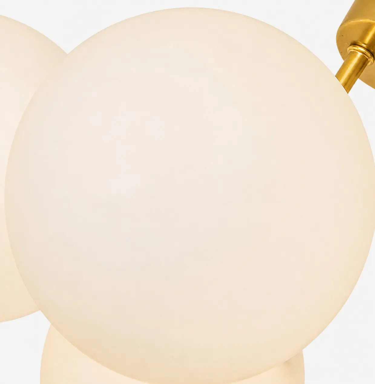 Detalle de la pantalla del globo de cristal