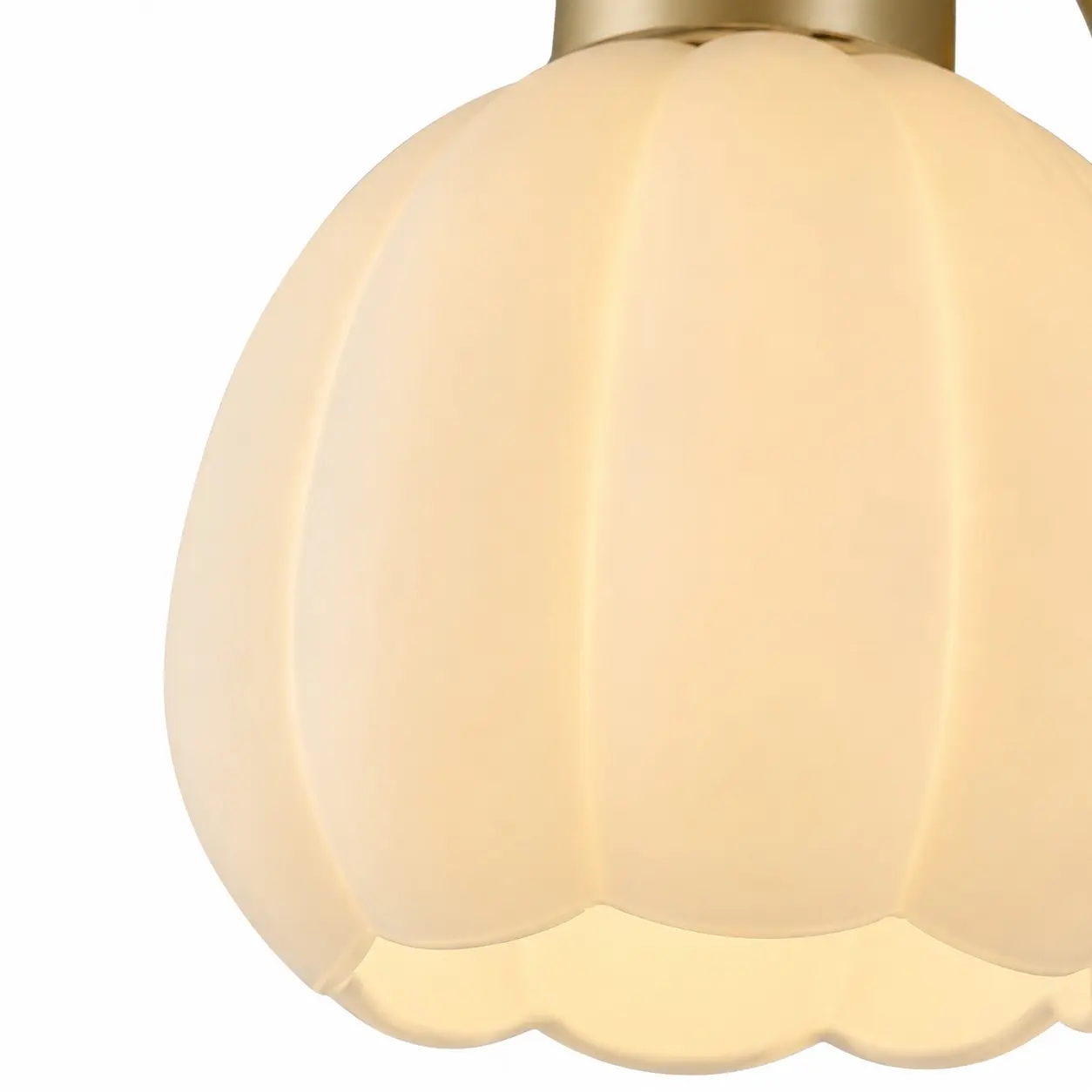 Nahaufnahme des Blütenblattschirms aus Milchglas