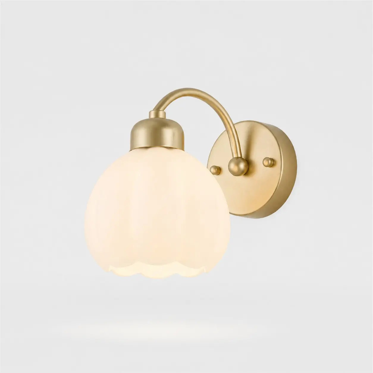 Eisenwandlampe ohne Zugkette