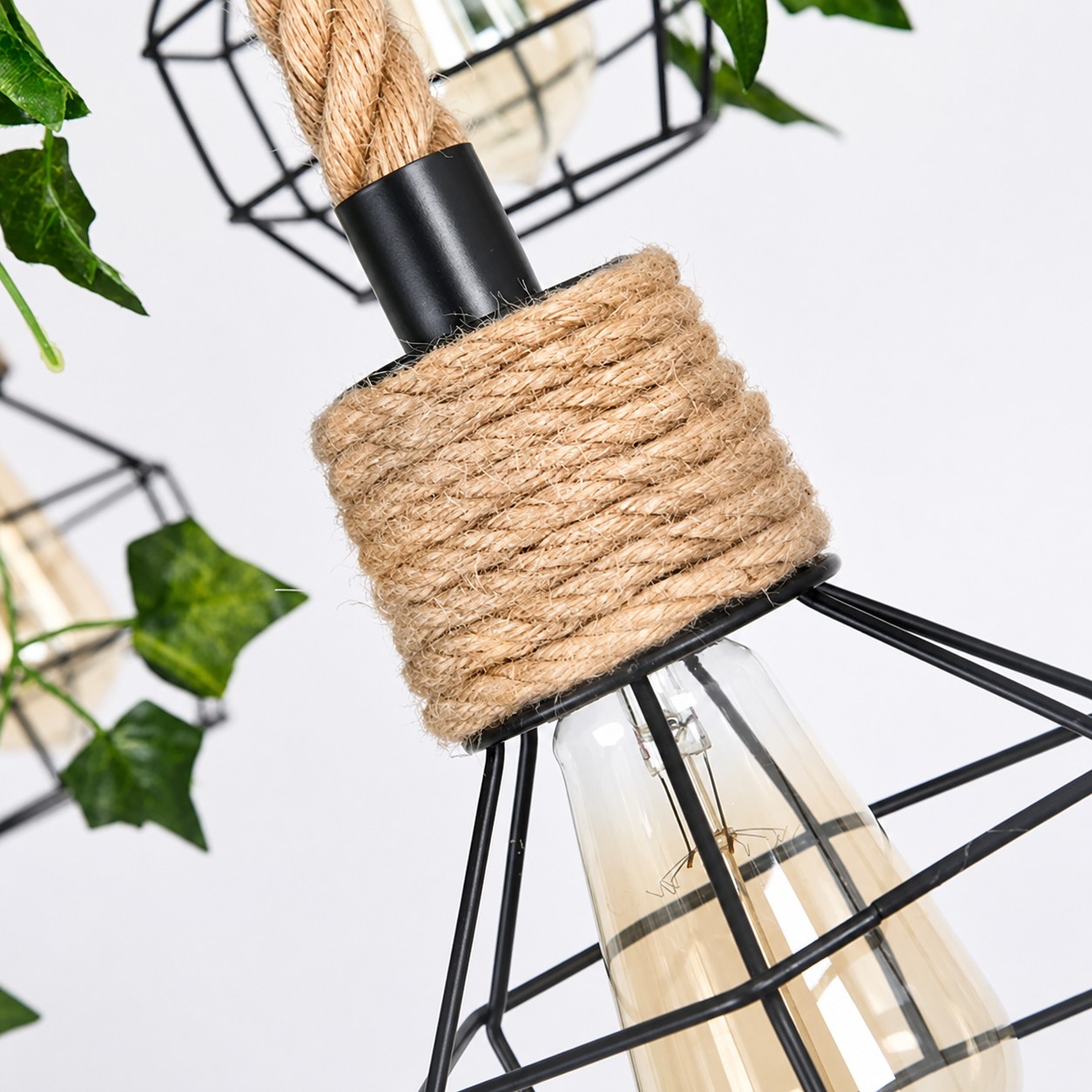 Open cage structure with trailing greenery