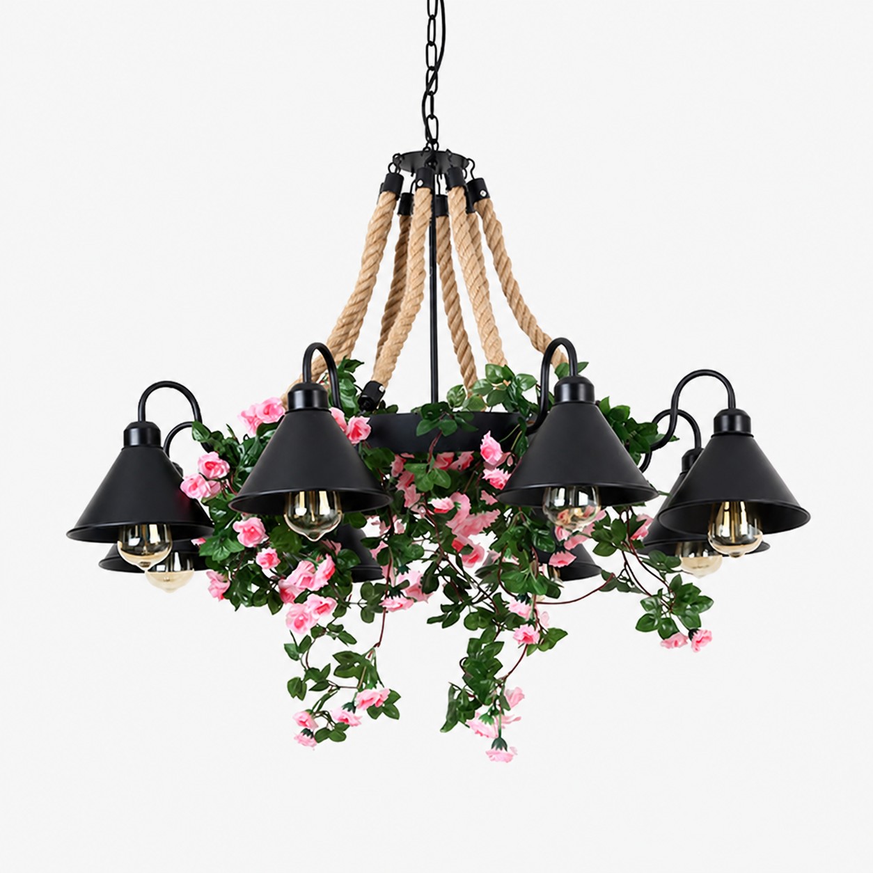 8-Light / Pink Roses