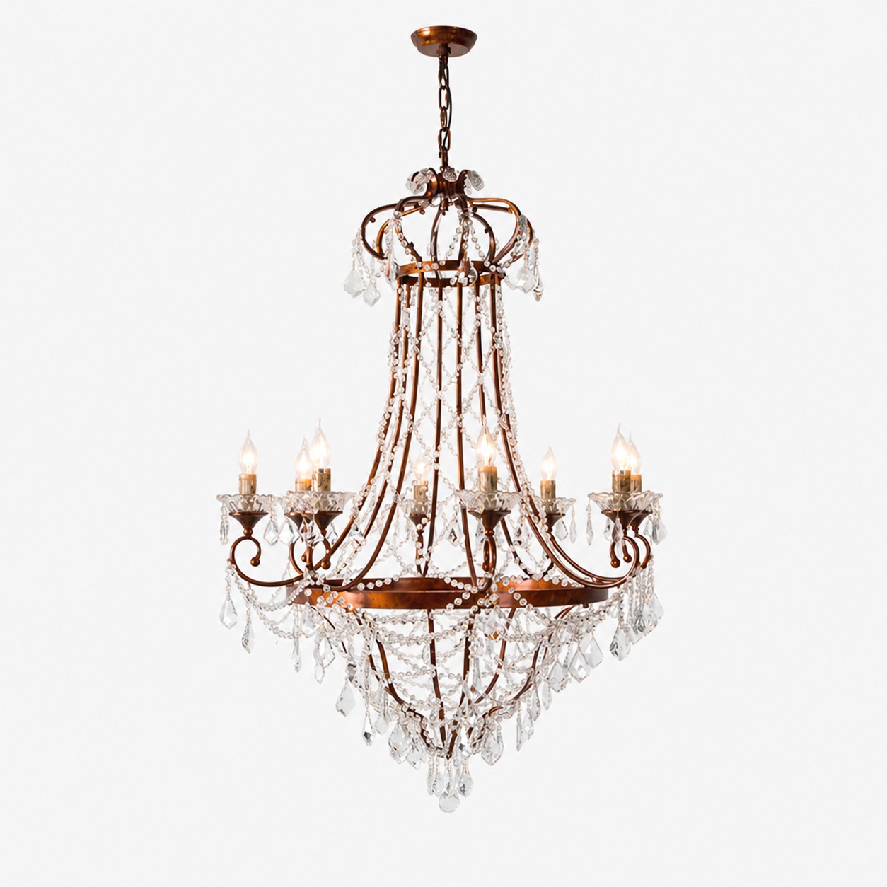 8-Light chandelier