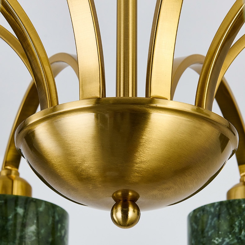 Rounded center bowl and curved metal arms