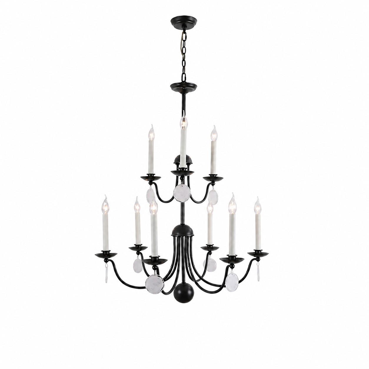 32.3-inch 9-Light chandelier
