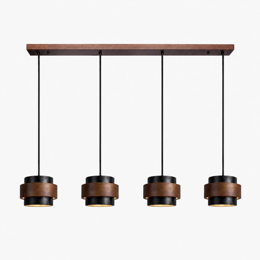 Black and Walnut · Straight · 4 Heads · Linear