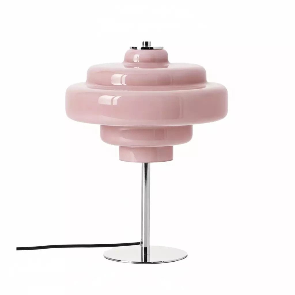 Roze Koloro glazen tafellamp SKU afbeelding
