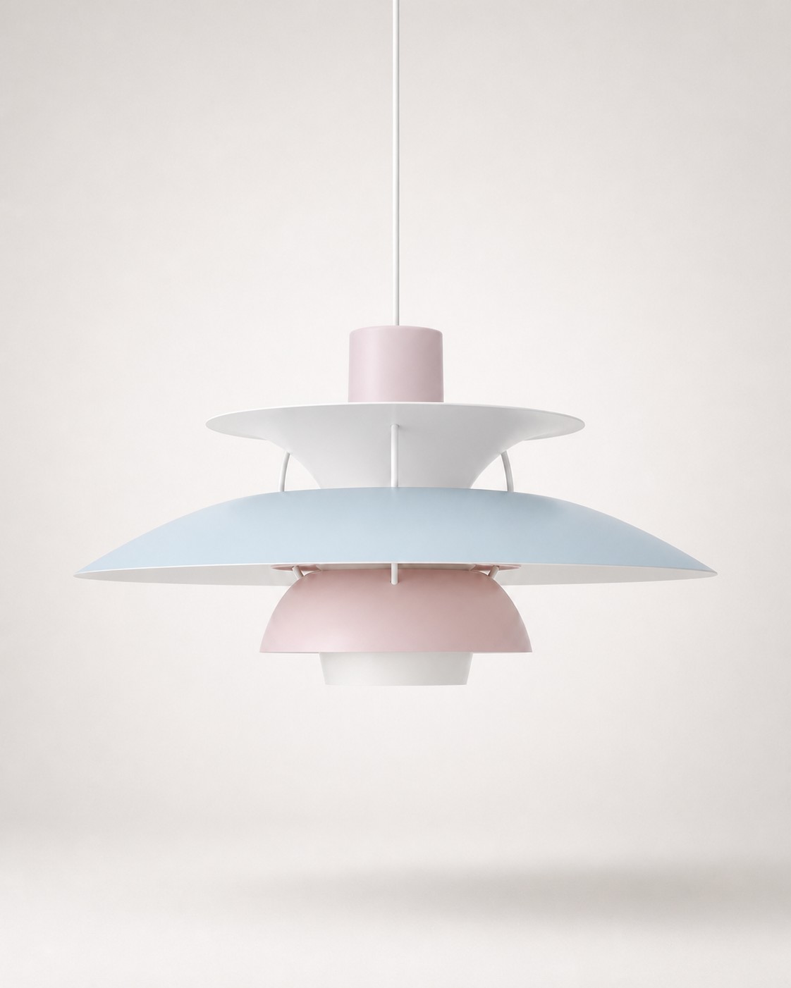 PH 5 lámpara colgante Escena de color Pastels Oyster Blue Rose