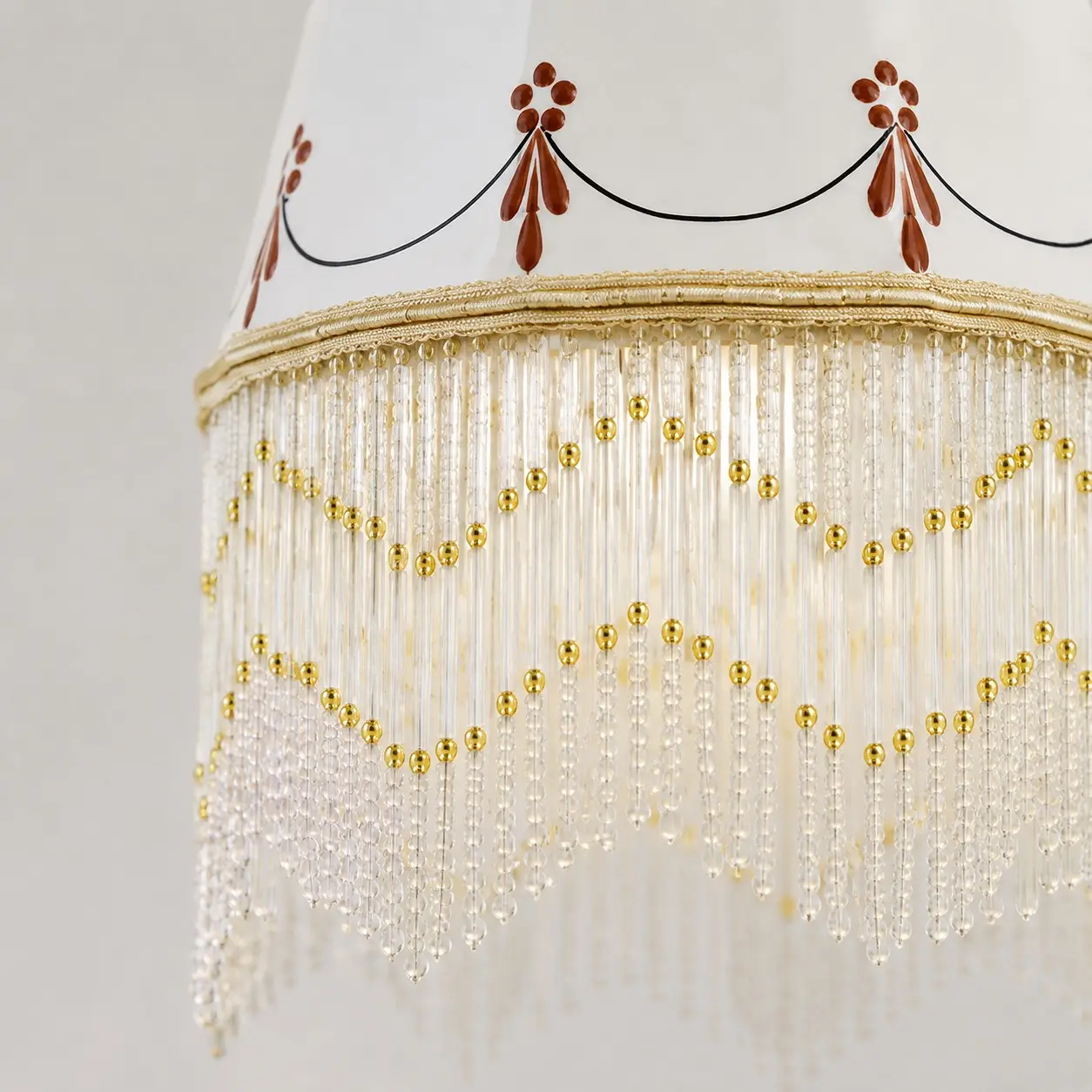 Decoratieve kwast met kralen