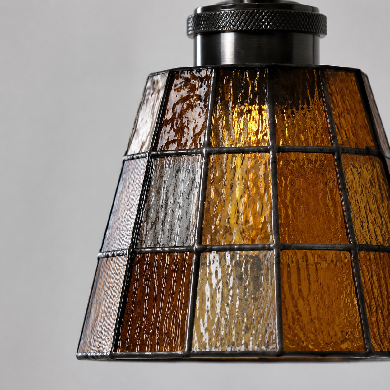 Hand-cut glass, joined by hand