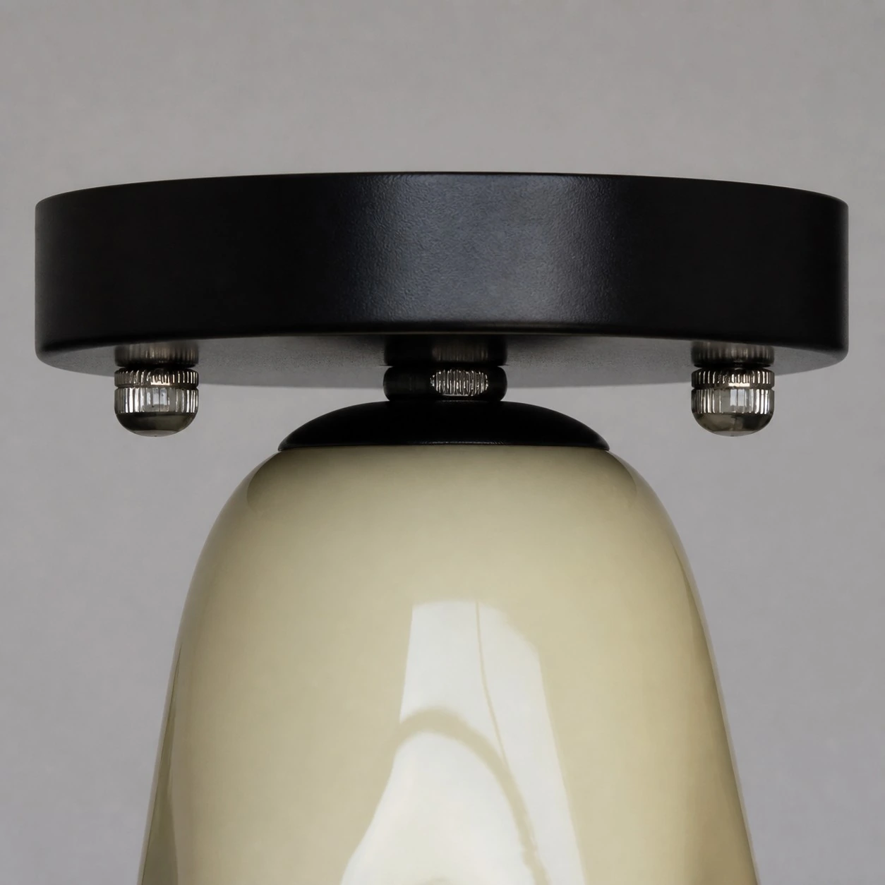 Flush mount canopy and fitting detail