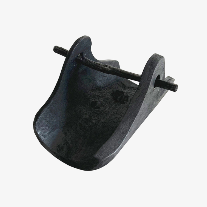 Black willow wood tray in the Small size