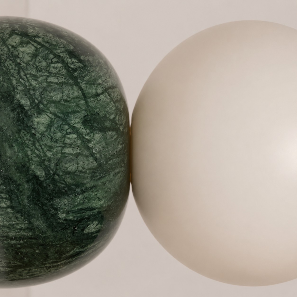 Close-up of the natural veining in Indian Green Marble