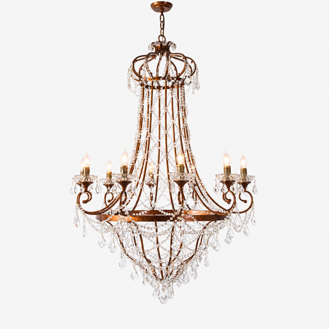 10-Light chandelier