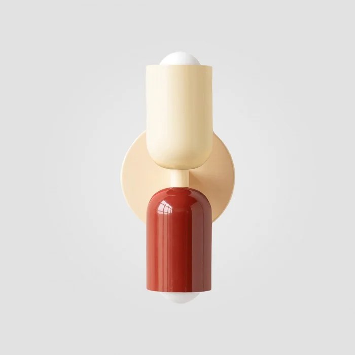 Macaron up-down capsule wall lamp
