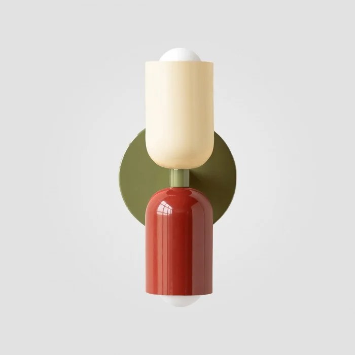 Macaron up-down capsule wall lamp