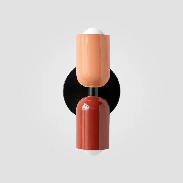 Macaron up-down capsule wall lamp