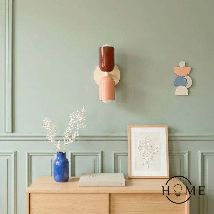 Macaron up-down capsule wall lamp