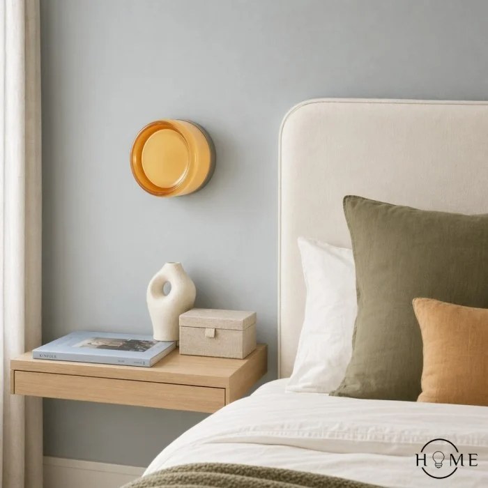 Duna amber dimple flush light