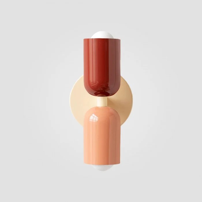 Macaron up-down capsule wall lamp