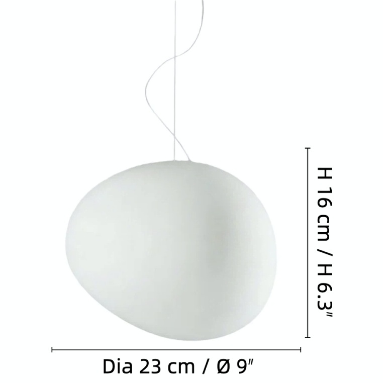 Stonea pendant size Dia 23 cm by H 16 cm