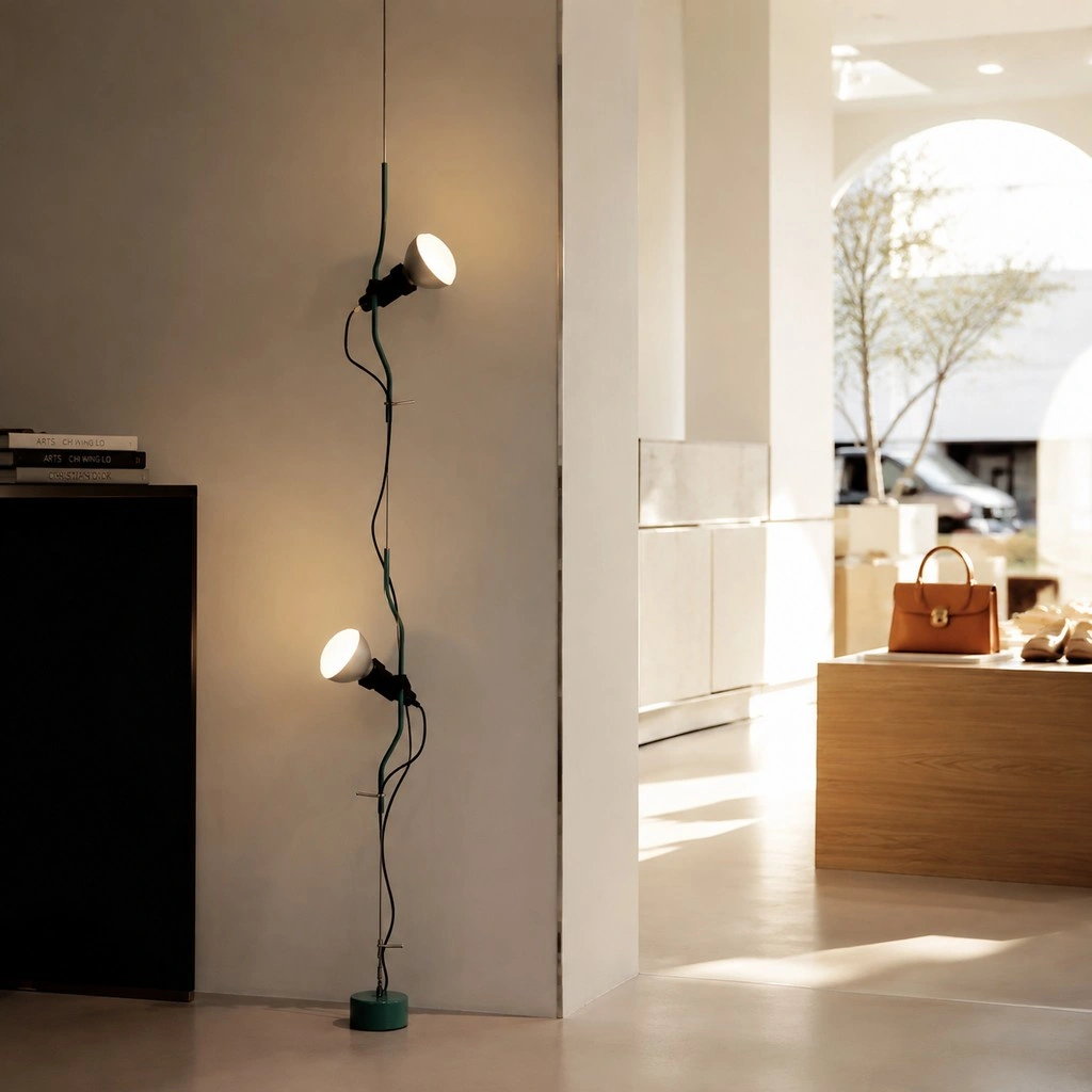 Parentesi Floor Lamp - Industrial Dimmable Suspension Light