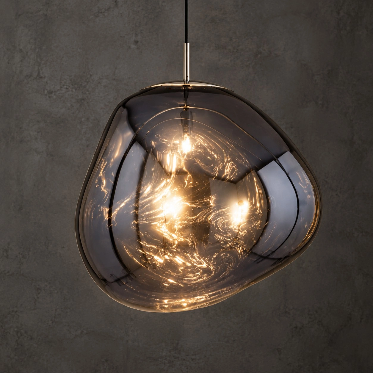 Modern Sculptural Melt Lava Pendant Lamp