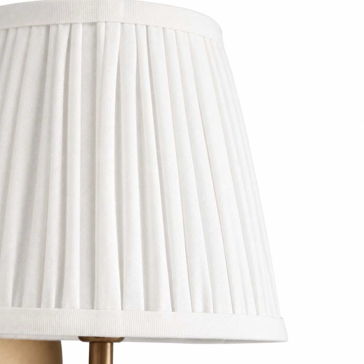 Sandra Vintage Pleated Cotton Shade Wall Sconce